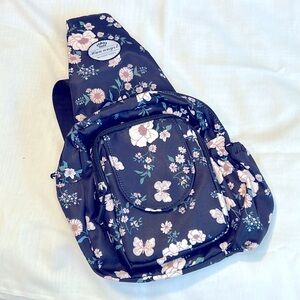 Hua Angel Floral Sling Crossbody Bag